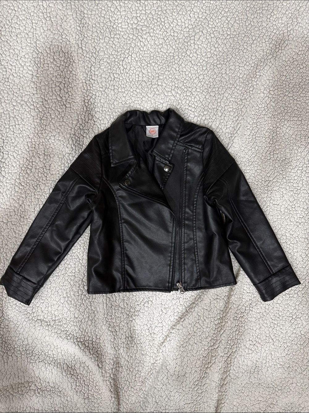 Girl Faux Leather Jacket